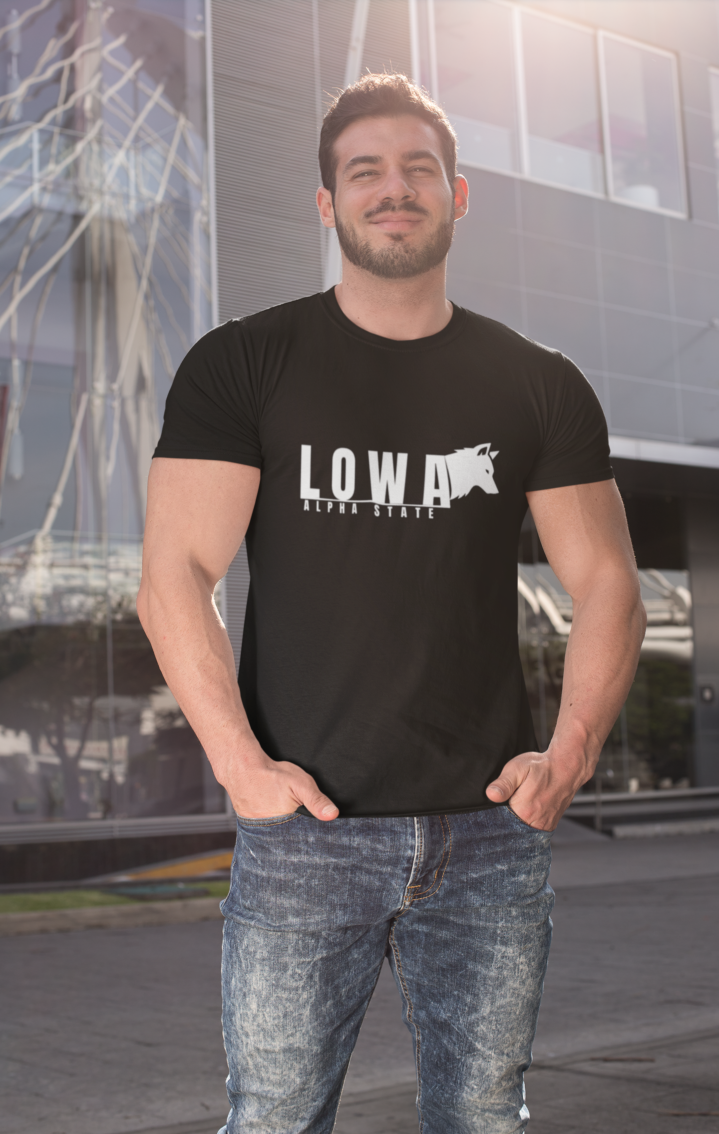 Iowa Alpha State T-Shirt β "Iowa" American style Tee