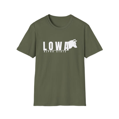 Iowa Alpha State T-Shirt — "Iowa" American style Tee