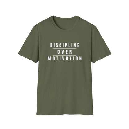 Discipline Over Motivation T-Shirt - Unisex t-shirt