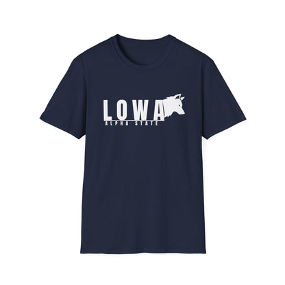 Iowa Alpha State T-Shirt — "Iowa" American style Tee