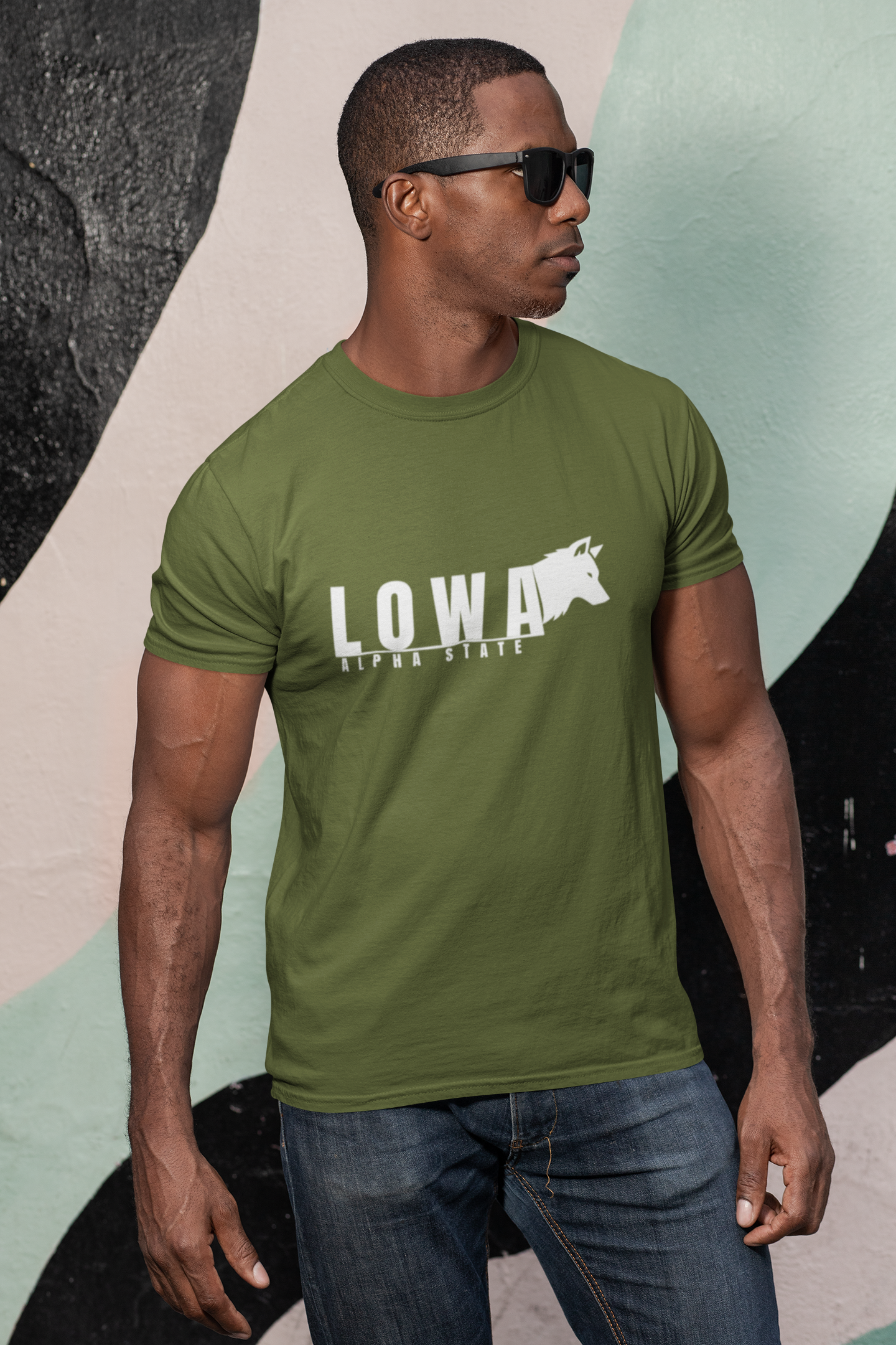 Iowa Alpha State T-Shirt — "Iowa" American style Tee