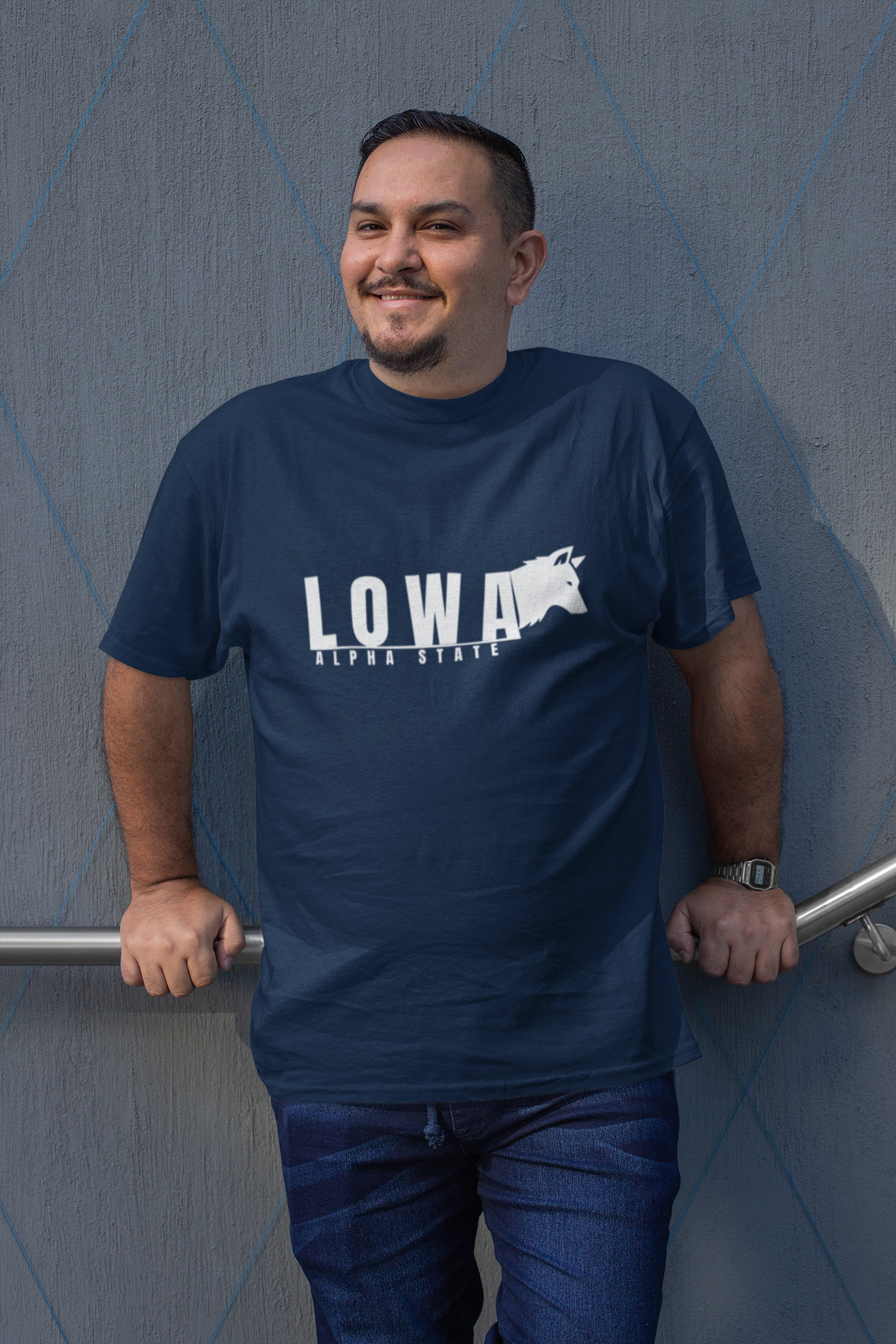 Iowa Alpha State T-Shirt — "Iowa" American style Tee