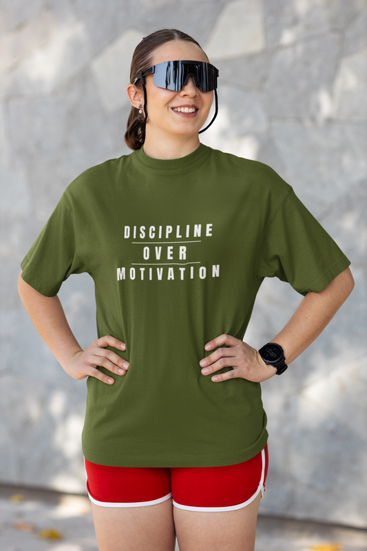 Discipline Over Motivation T-Shirt - Unisex t-shirt
