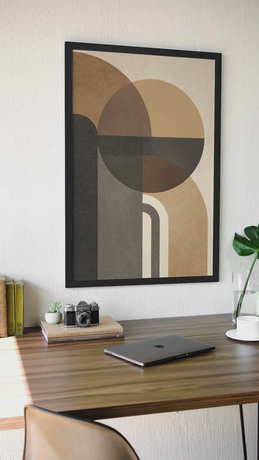 Solara No.01 – Bauhaus  Geometric Wall Art