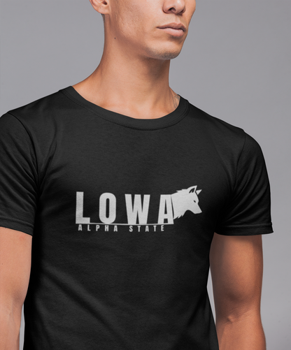 Iowa Alpha State T-Shirt — "Iowa" American style Tee